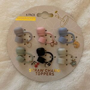 HydraGear Straw Charm Toppers - 6 Pack - Multicolor
